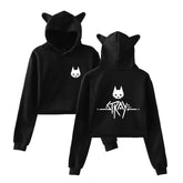 Sweat gothique femme oreilles de chat
