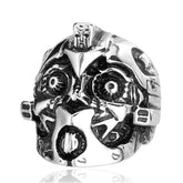 bague gothique tête de mort style mayan's