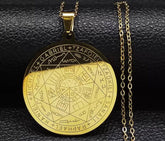 collier gothique pentagramme en acier inoxydable