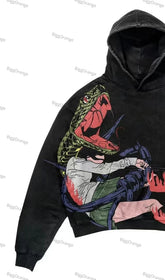 Pull gothique homme imprimé manga urban