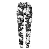 Pantalon gothique homme large tête de mort