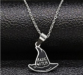 Collier gothique chapeau de sorcière