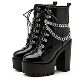 Botte Gothique Femme Noir