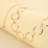 Collier ras de cou gothique femme boucle