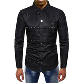 Chemise gothique homme classe à clous
