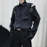 Chemise gothique homme épaules ouvertes