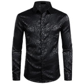 Chemise gothique homme imprimée floral style