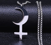 Colliers gothique croix renversé