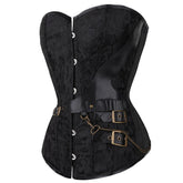 Corset gothique femme steampunk style cuir