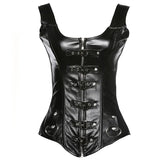 Corset gothique femme style cuir lanière
