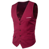 Gilet gothique homme coupe classique rouge & violet