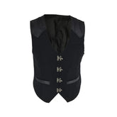 Gilet gothique homme fermeture crochet noir