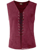 Gilet gothique homme style médieval à lacets