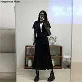 Jupe gothique femme longue style punk classique