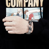 Bracelet gothique dead bite en acier inoxydable