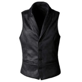 Gilet gothique homme biker style cuir