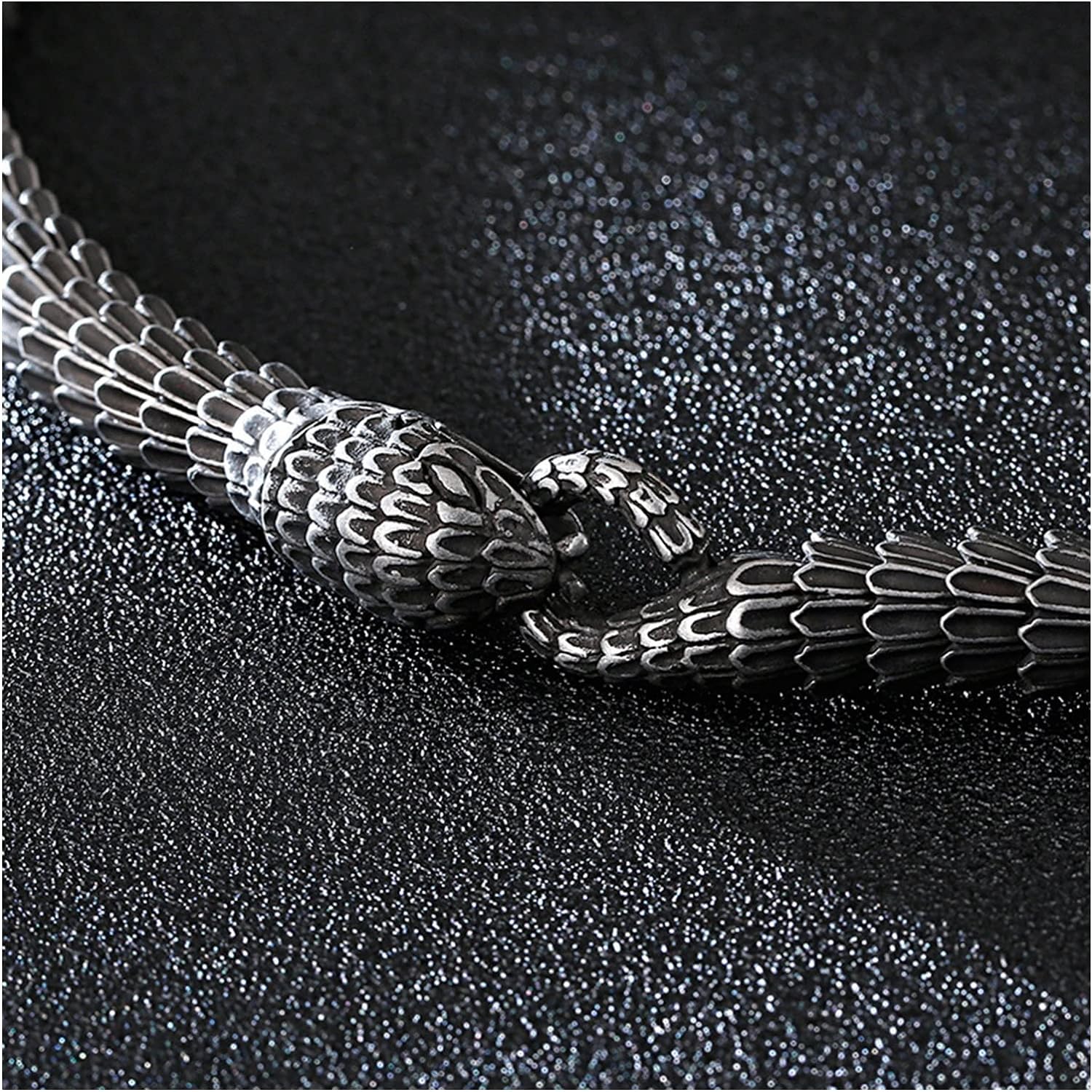 Bracelet gothique serpent acier inoxydable