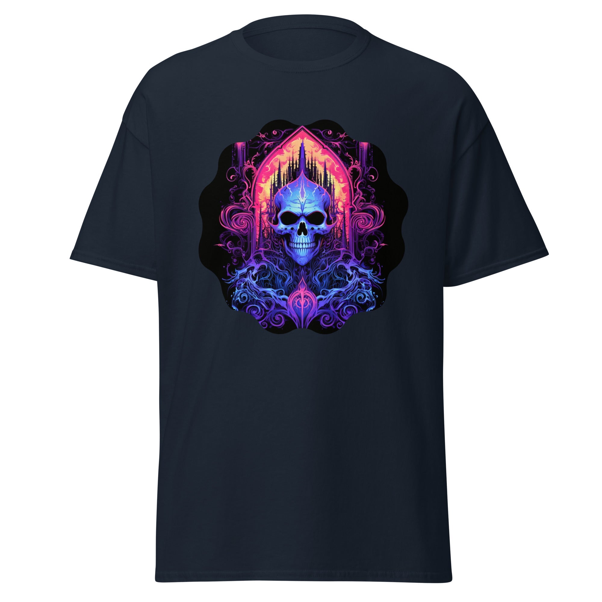 t- shirt gothique homme style cybergoth fleur carnivore