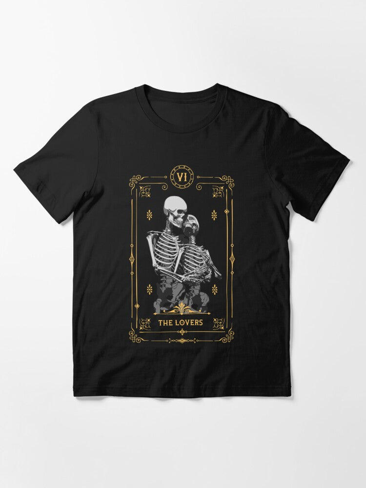 t-shirt gothique homme tarot acrane 6 "amoureux"