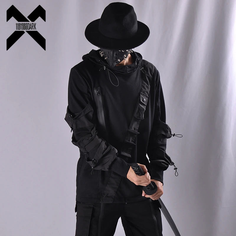 Veste gothique techwear noir style harajuku