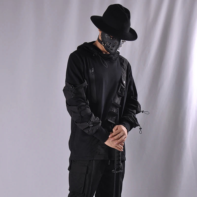 Veste gothique techwear noir style harajuku