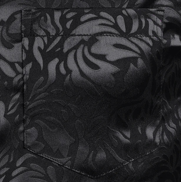 Chemise gothique homme imprimée floral style