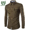 Chemise Homme Manches Longues Style Gothique Européen - Coupe Ajustée Pour Halloween Ou Quotidien - 8