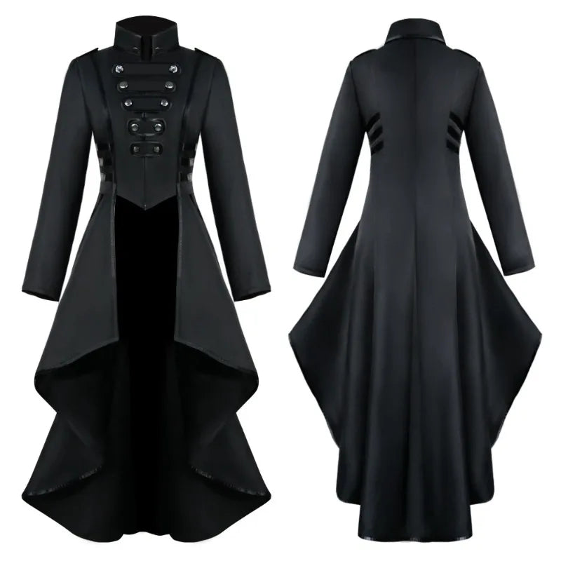 Manteau gothique femme style tuxedo victorien