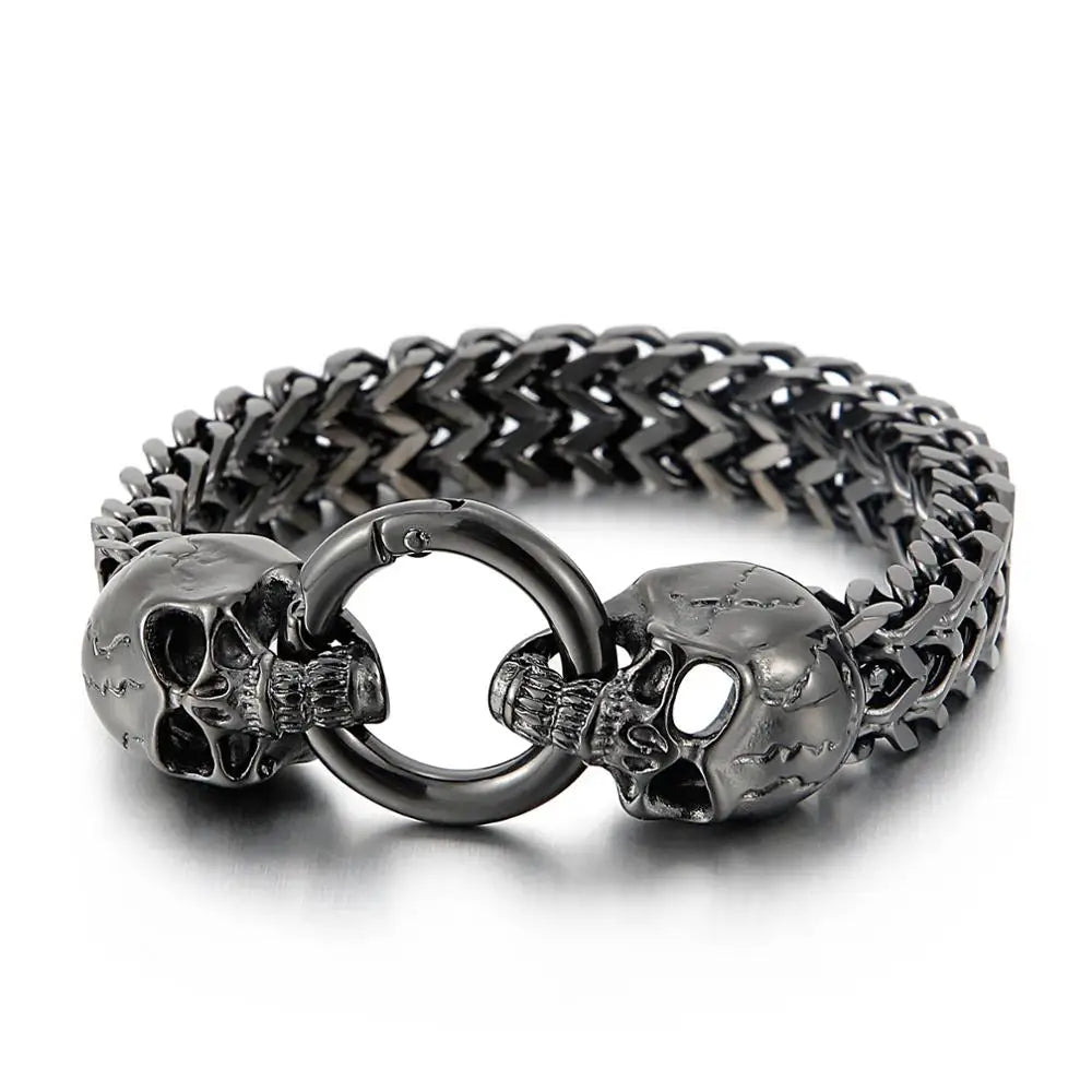 Bracelet gothique dead bite en acier inoxydable